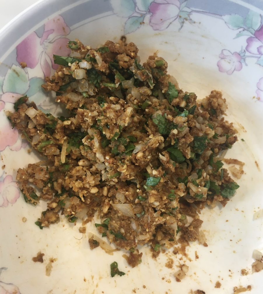 Preparing Stuffing