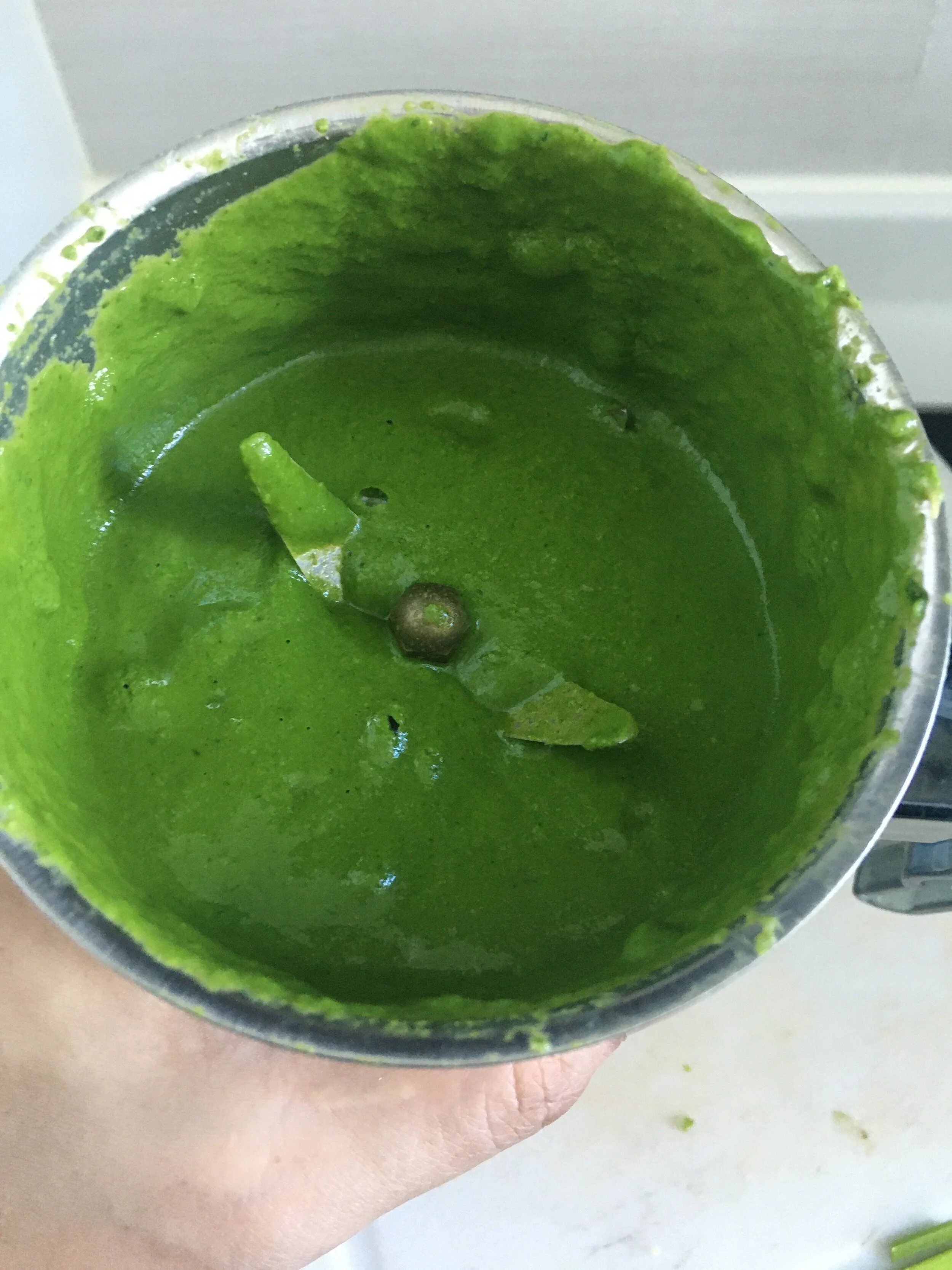 Freshly Blended Green Coriander Chutney