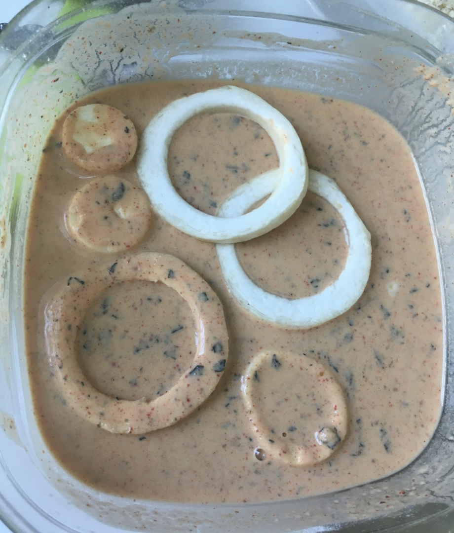 Coating the Mushroom Rings
