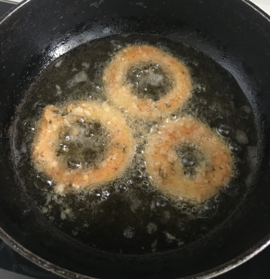 Frying the Vegan Calamari