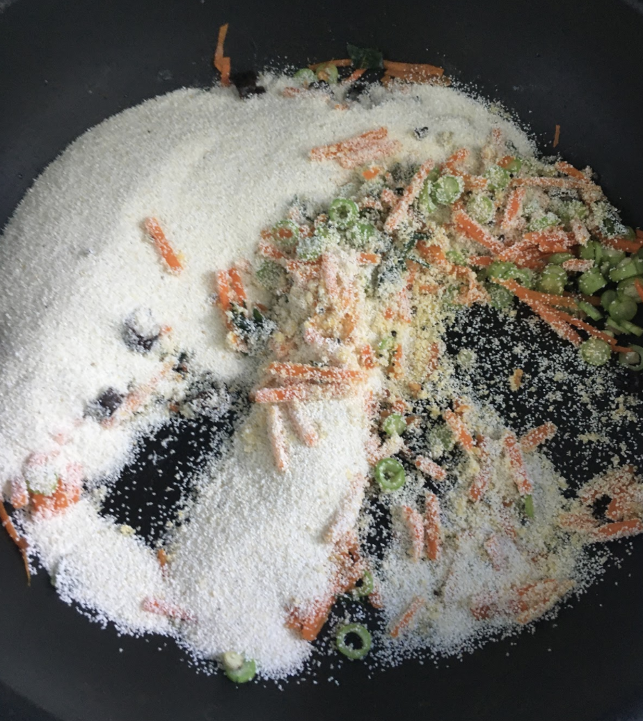 Cooling the Rava Mixture