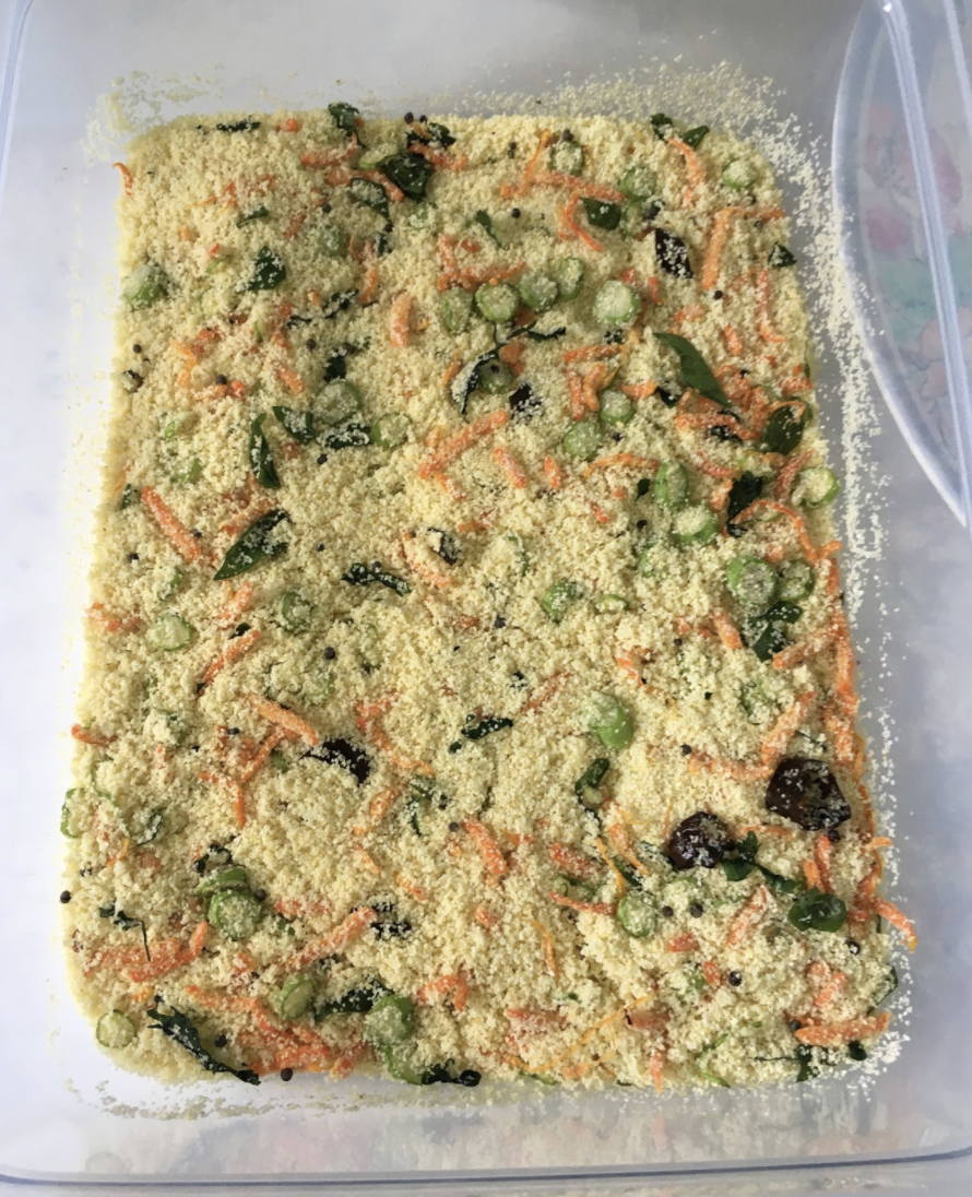 Preparing Rava Idli Batter