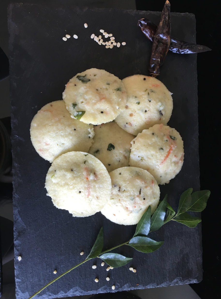 Serve Rava Idli