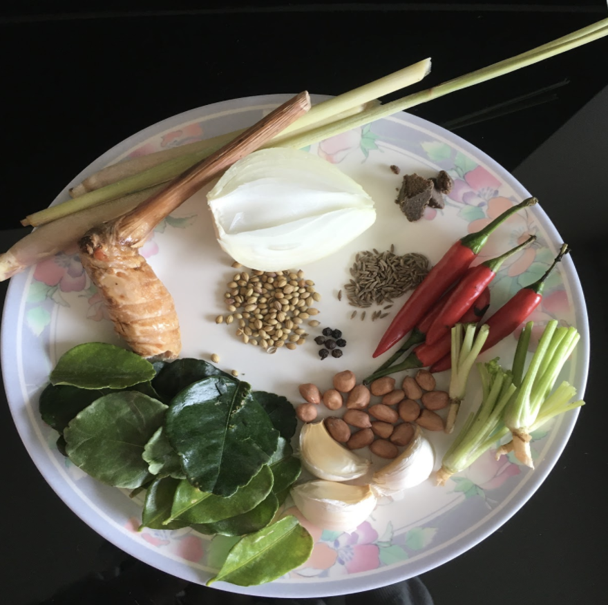 Preparing Panang Curry