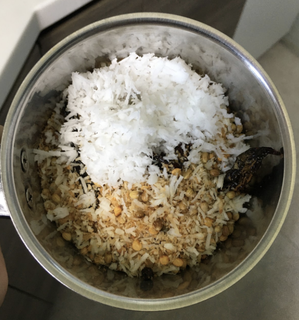 Grind to a fine paste using little water