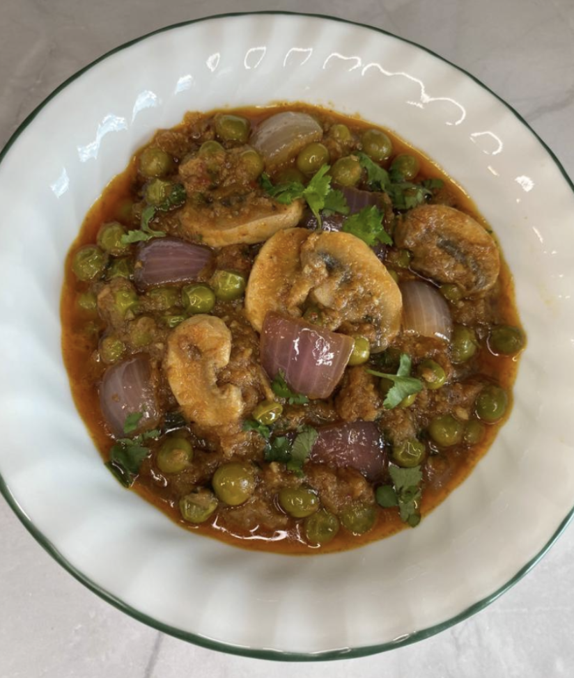 Matar Mushroom Do Pyaza