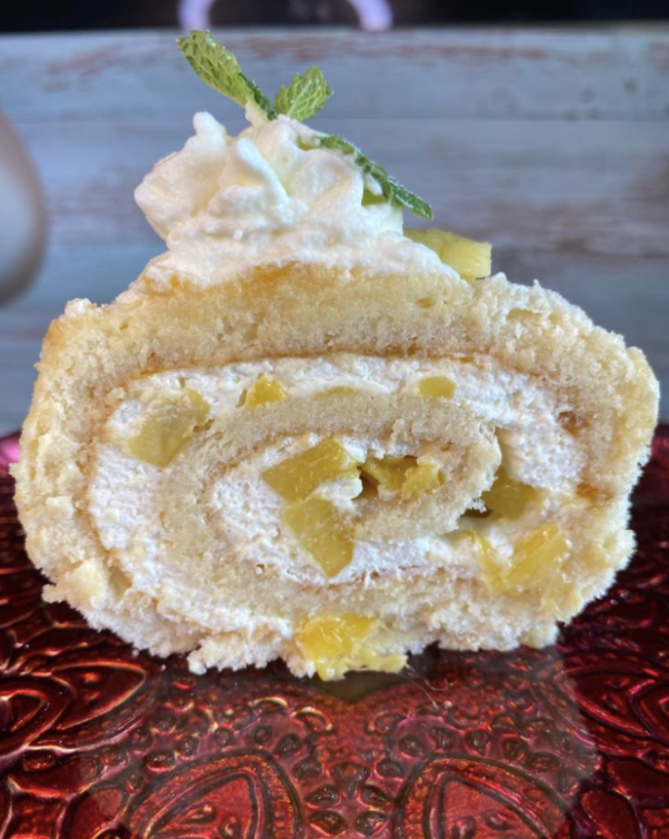 Serve Mango Swiss Roll