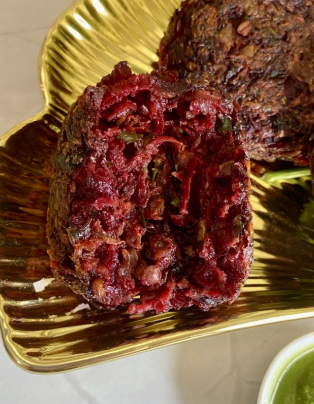 Beetroot Burger Meal