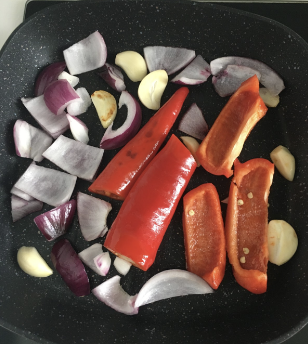 Cool roasted vegetables