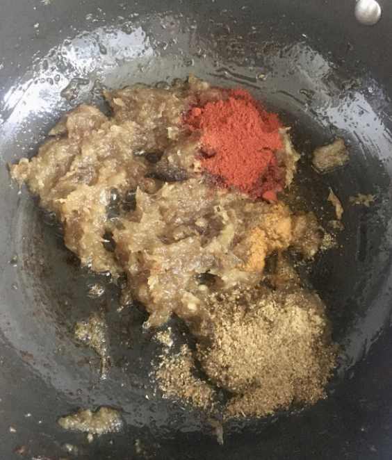 Cooking Tomato Masala