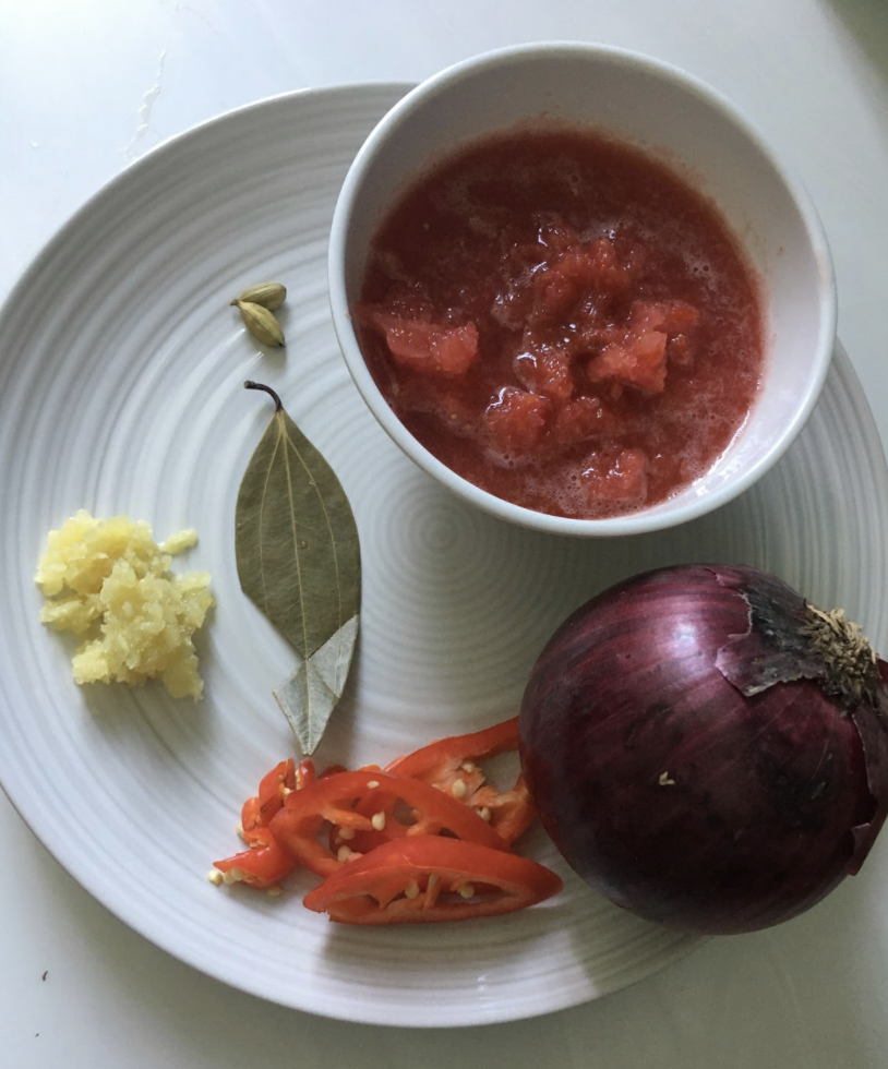 Ingredients for Durban Style Chicken Curry