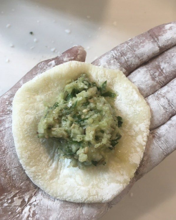 Deep fry stuffed balls