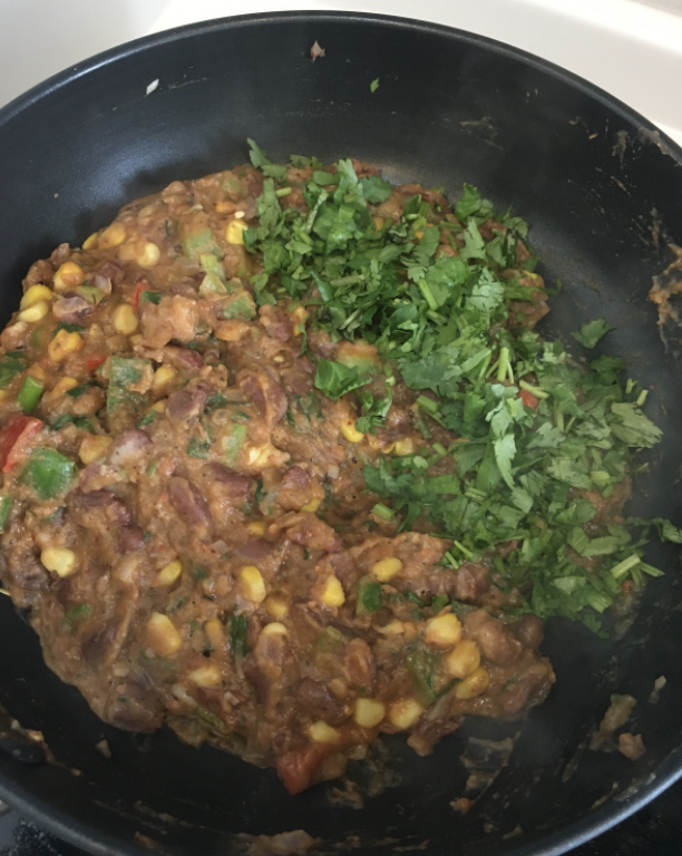 Assembling enchiladas