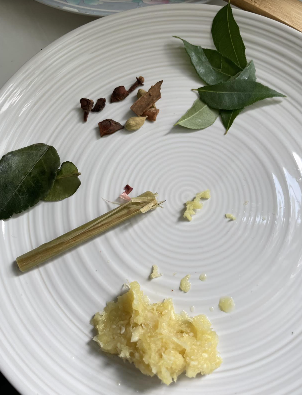 Ingredients for Curry Chicken