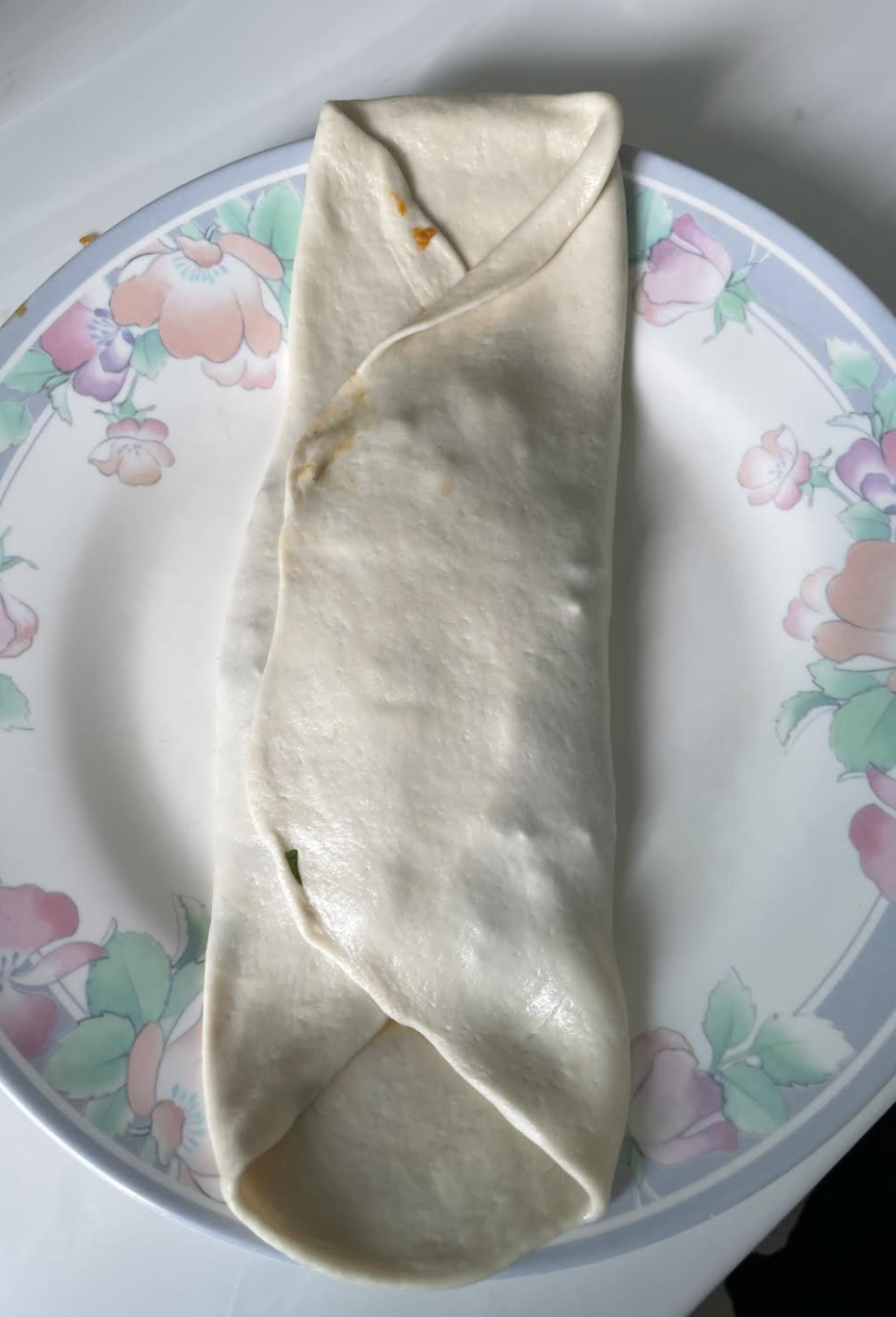 Folded Baida Roti Step 2