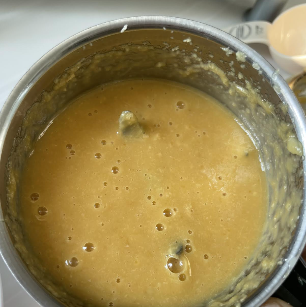 Cooking the ginger paste