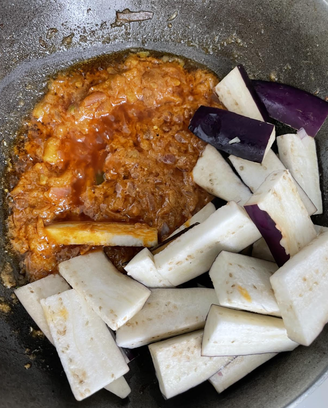 Adding Masoor Dal