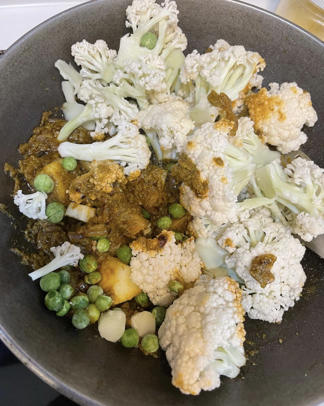 Simmering the curry