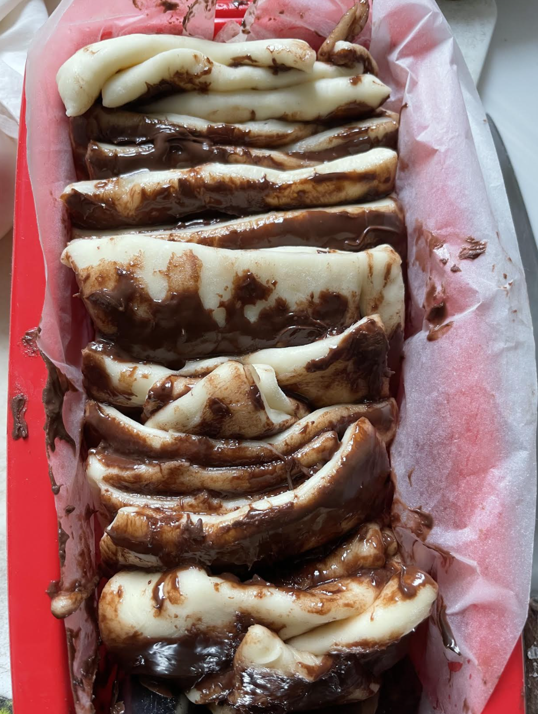 Baking Nutella Pull Apart Bread