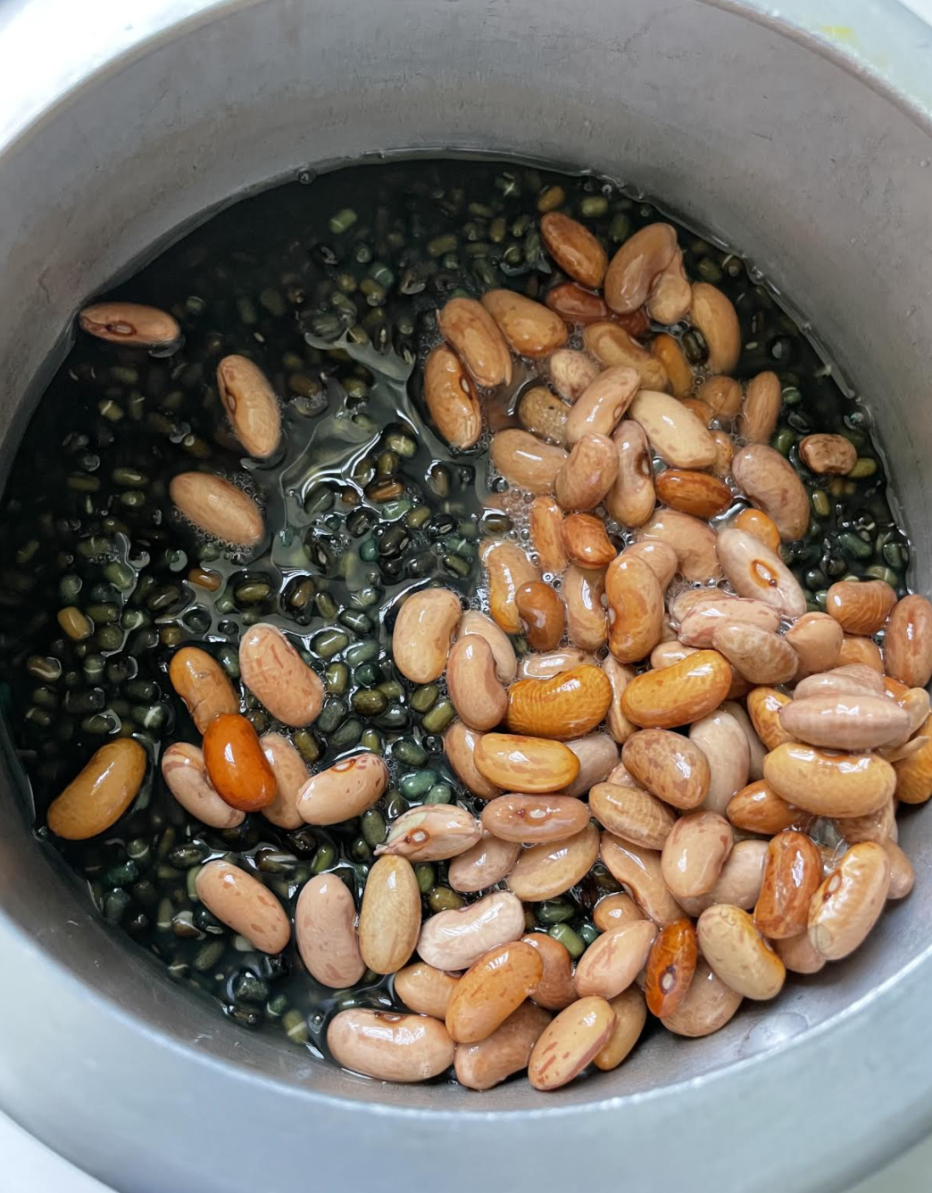 Preparing Dal Makhani masala
