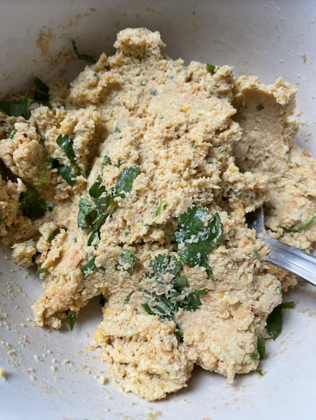 Preparing Chana Dal Fara