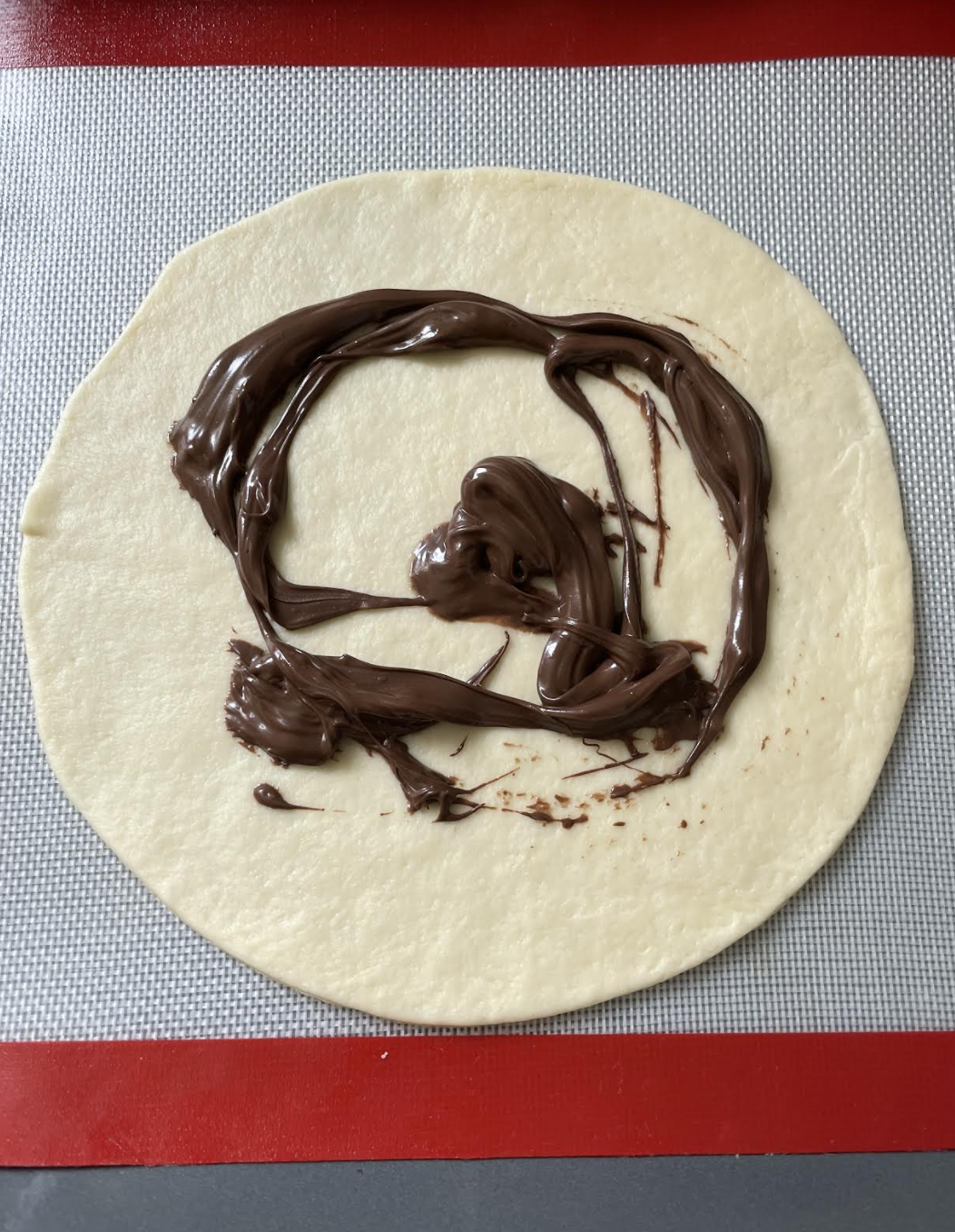 Layering and cutting dough