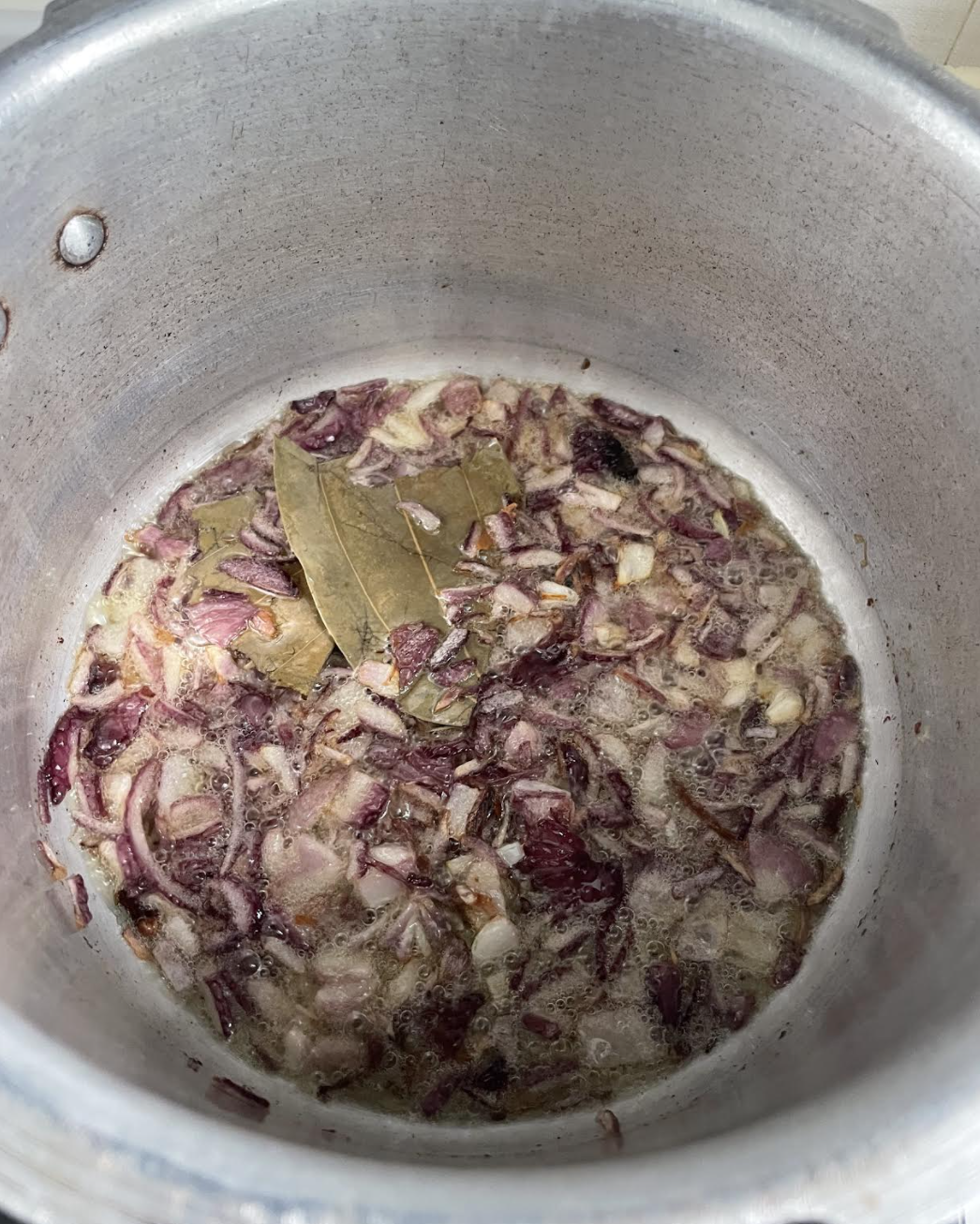 Frying marinated chicken