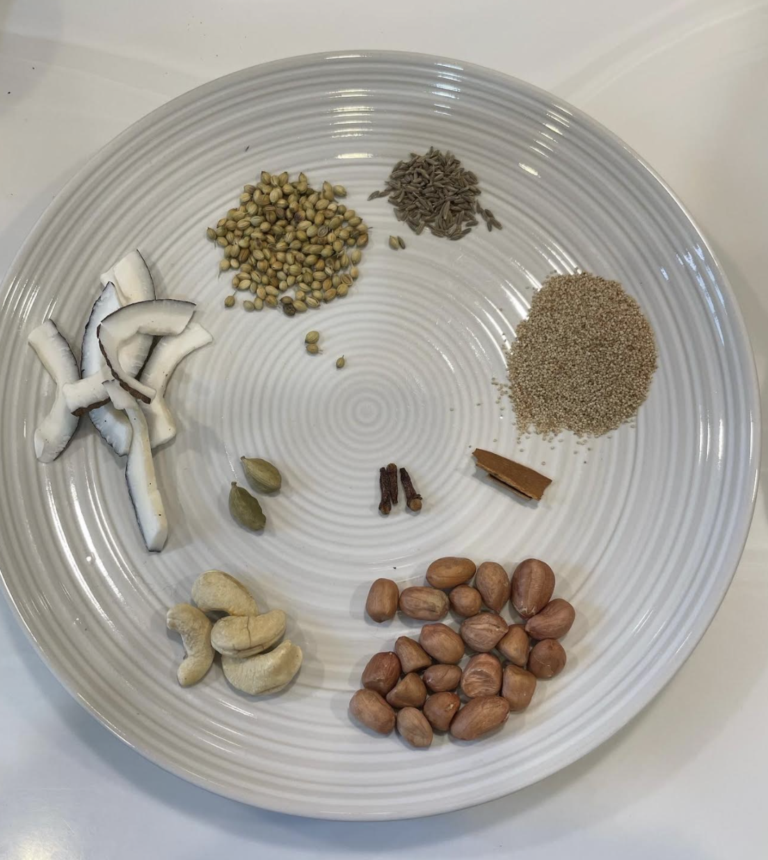 Preparing roasted masala paste for Dondakaya Masala Curry