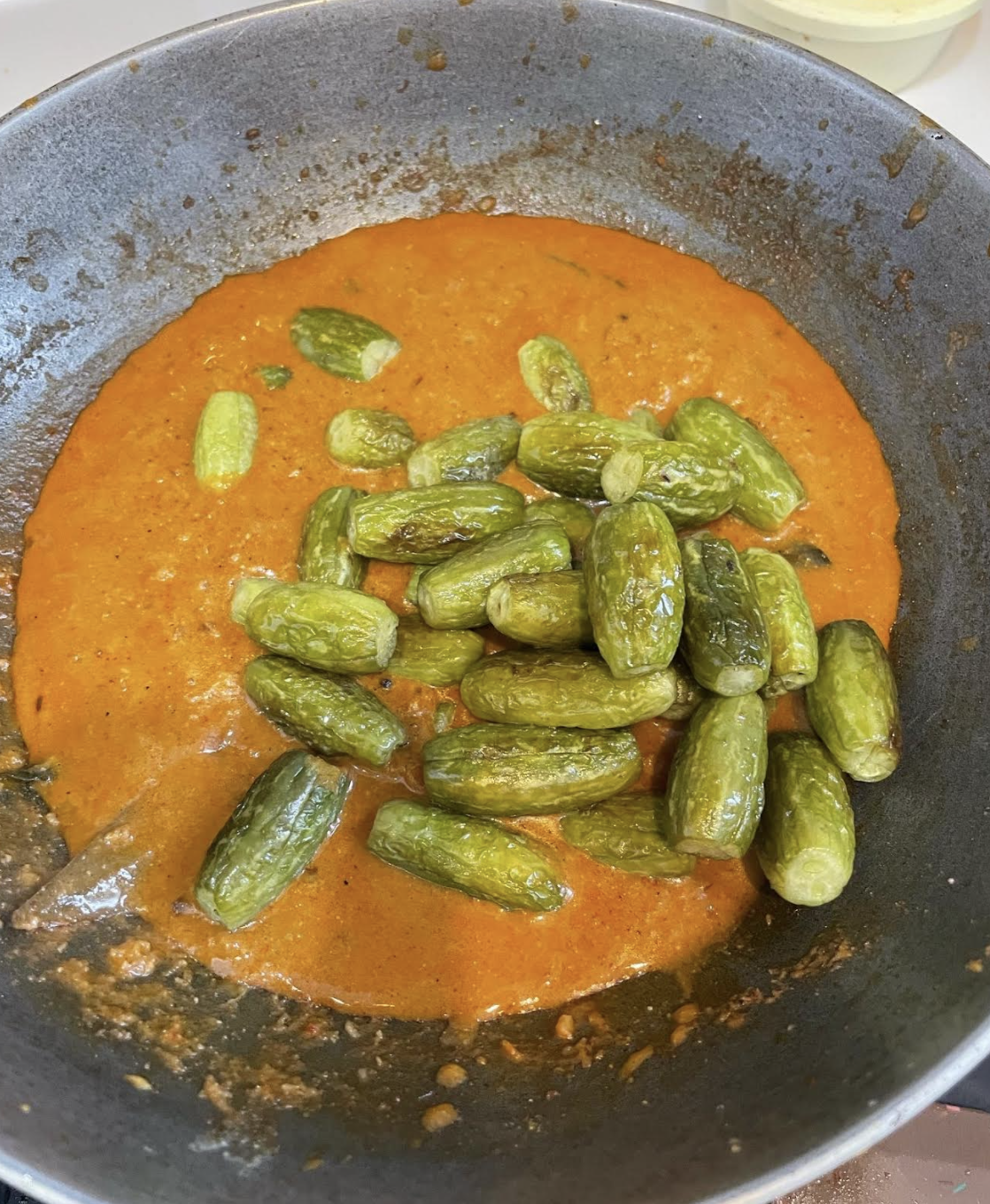 Dondakaya Masala Curry ready to serve