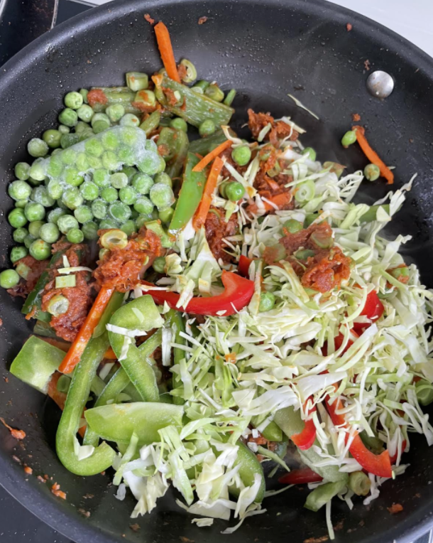 Adding Makhani Mixture