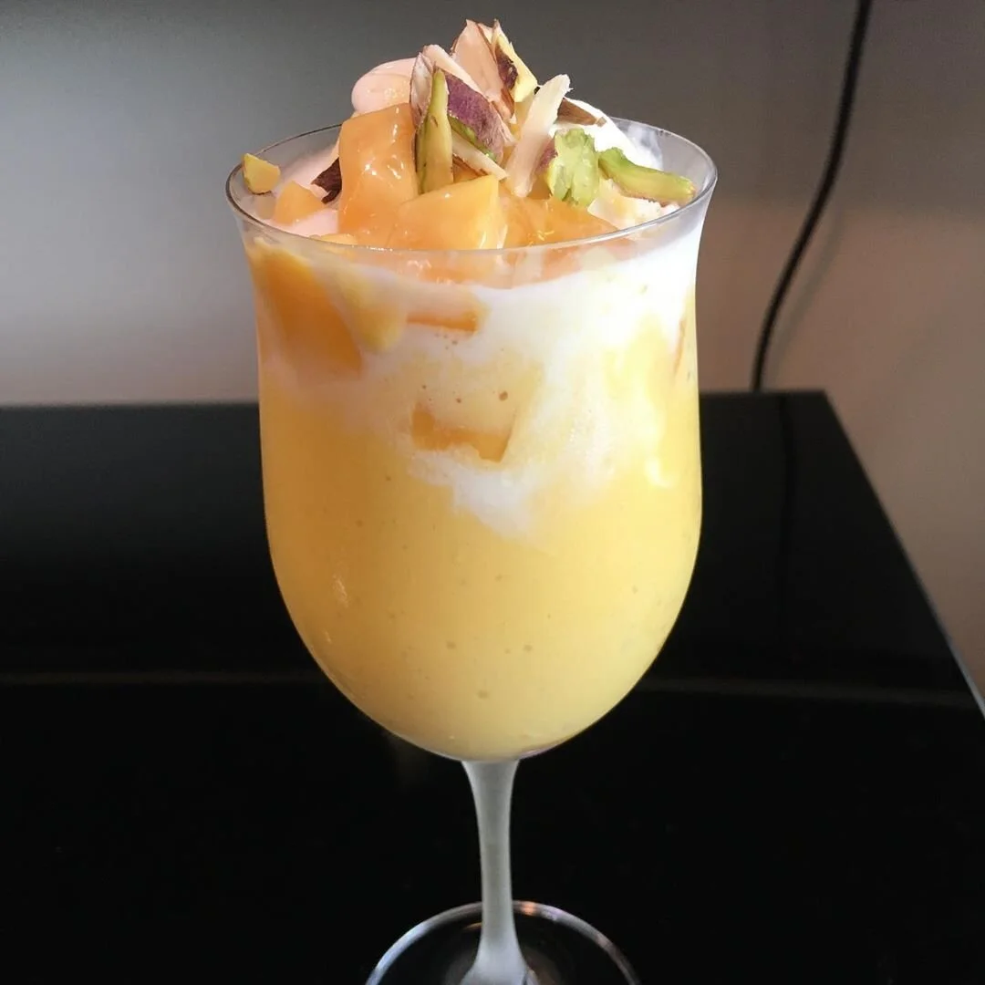 Mango Mastani Garnished