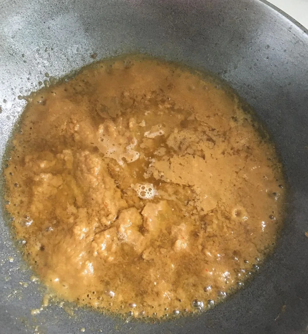 Adding Sweet Potato Paste