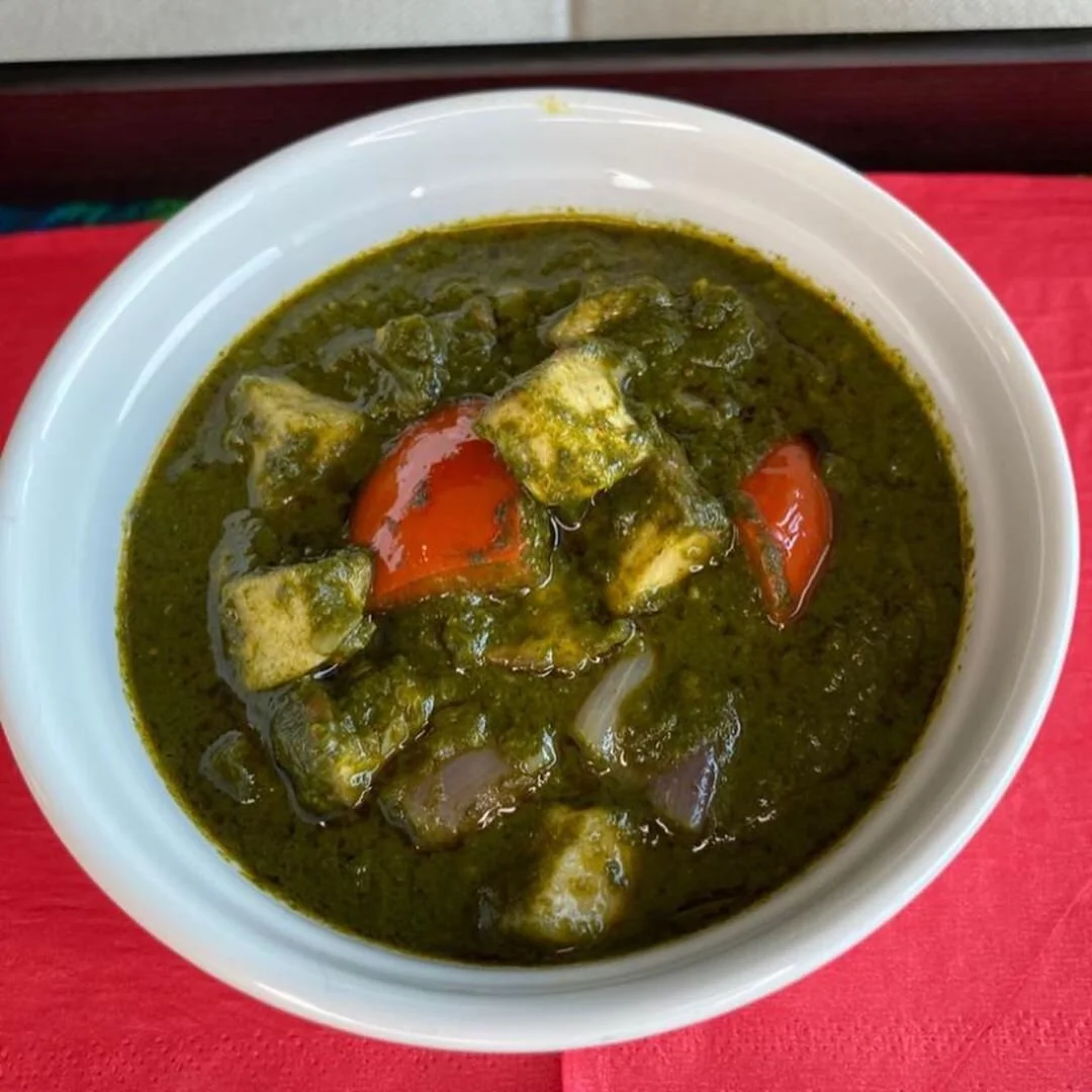 Spinach Mushroom Curry Palak Mushroom Curry