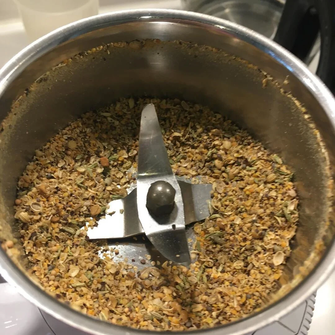 Preparing Hari Mirch Ka Achar
