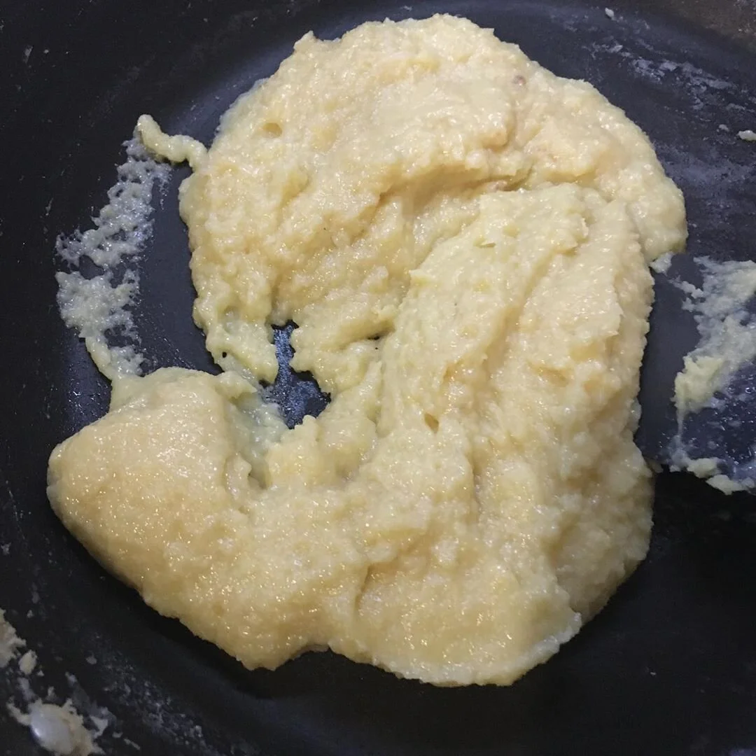 Preparing Nariyal Barfi