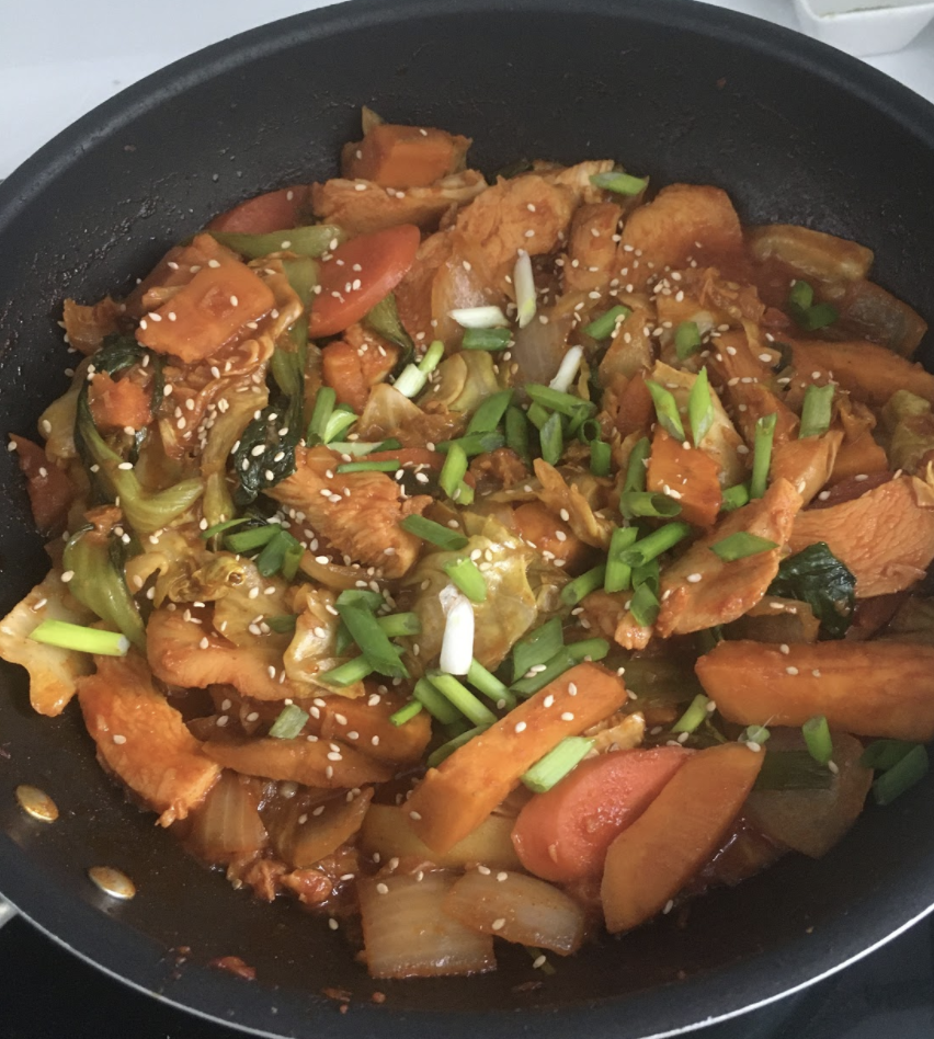 Cooking Korean Spicy Chicken