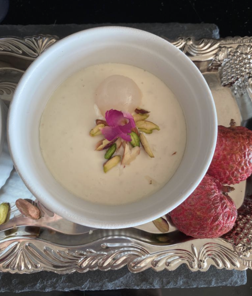 Lychee Baked Yogurt