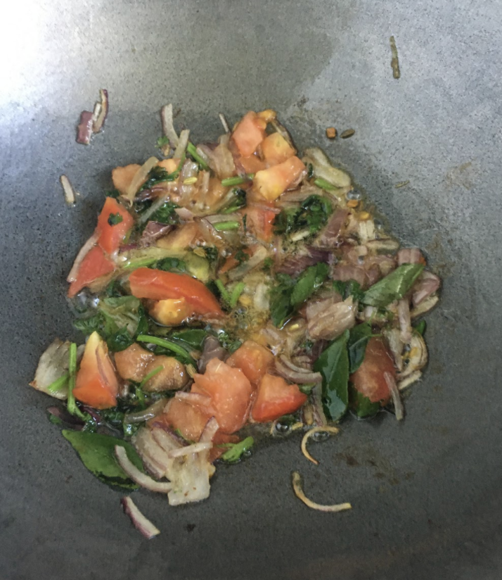Preparing Kerala Style Curry