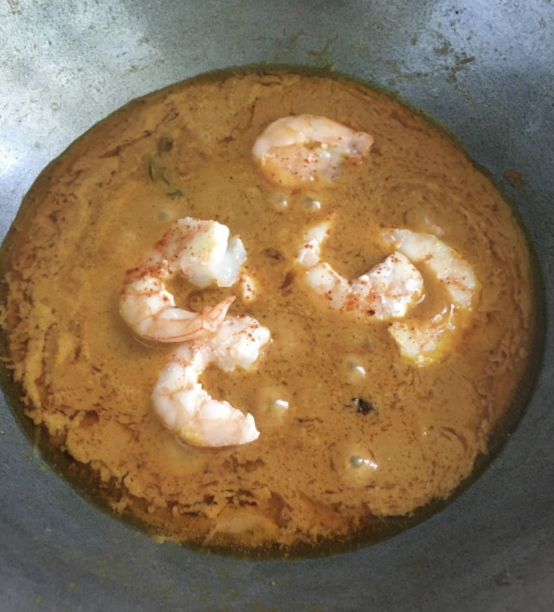 Adding Prawns to the Curry