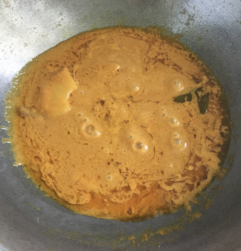 Adding Coconut Milk and Pineapple